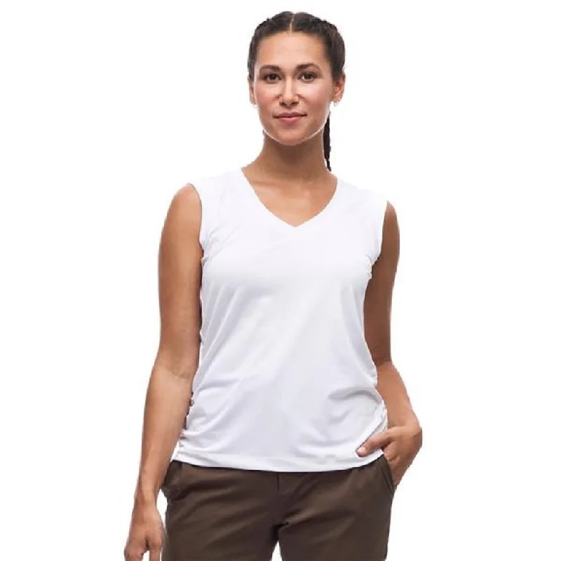 women's twisted front tops -Indyeva Women's Astrid II V-Neck Sleeveless Top - Past Season