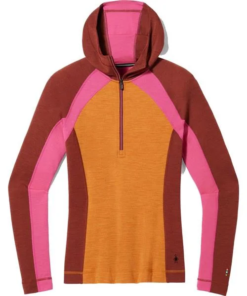 women's wrap blouses -Smartwool Women's Classic Thermal Merino 1/2 Zip Base Layer Hoodie