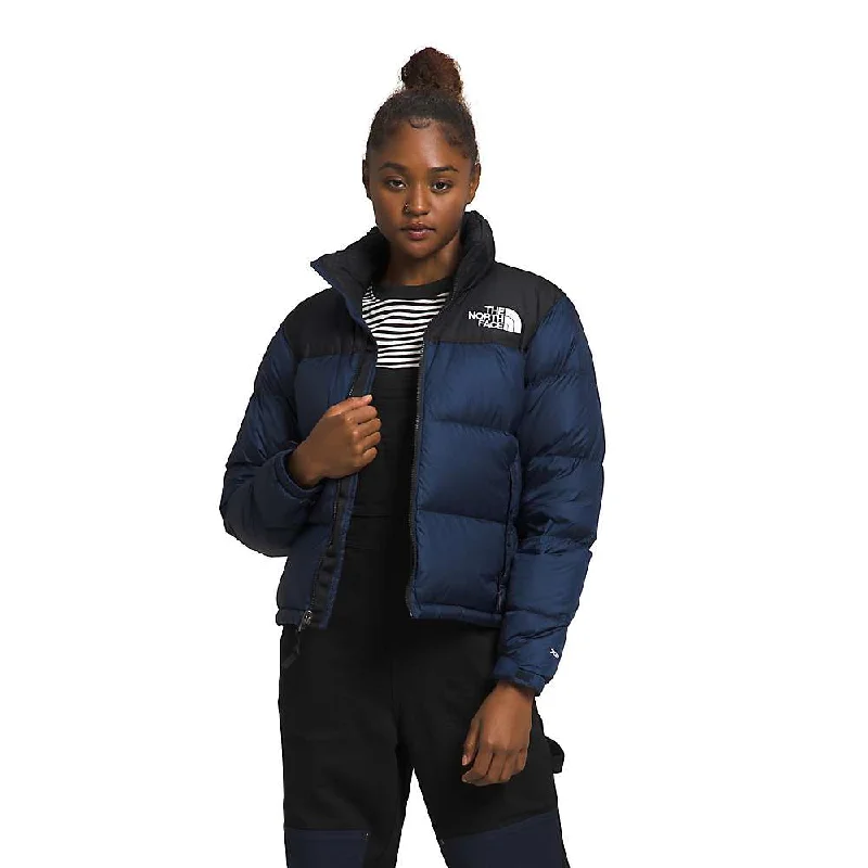 women's sheer sleeve tops -The North Face Womens 1996 Retro Nuptse Jacket