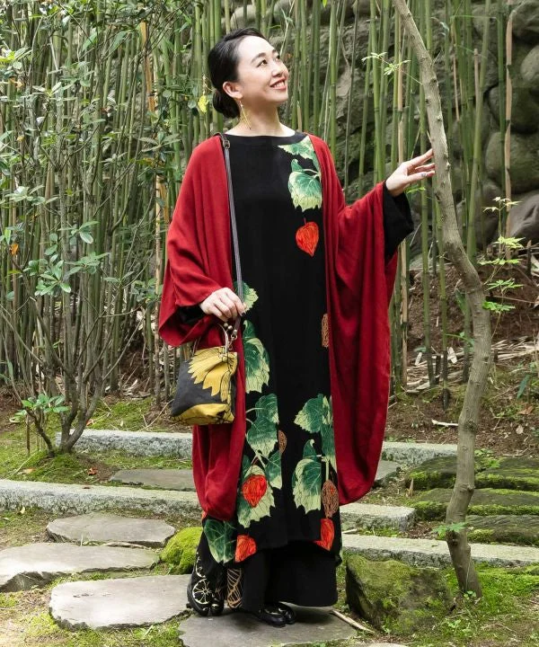 trendy midi dress for women -HOZUKI - Dress x UV Haori Cardigan Set